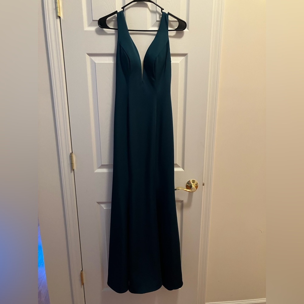 Elegant Teal Evening Gown